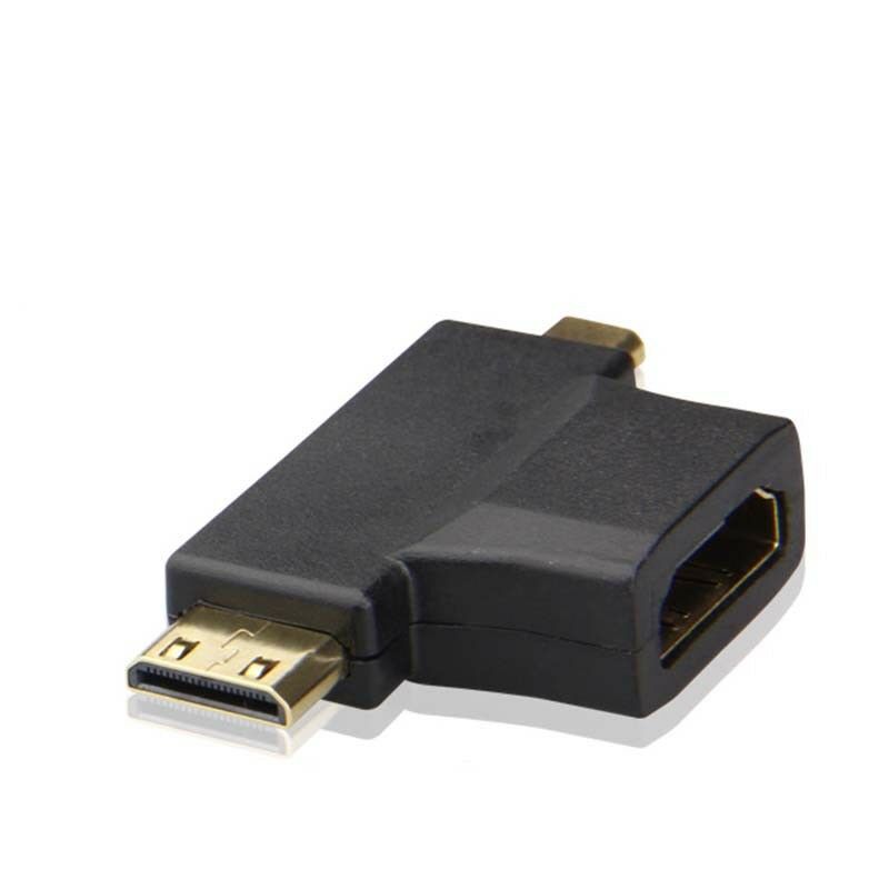 HDMI Female to Mini Micro HDMI Male V1.4 2 in 1 Convertor Adapter Tt