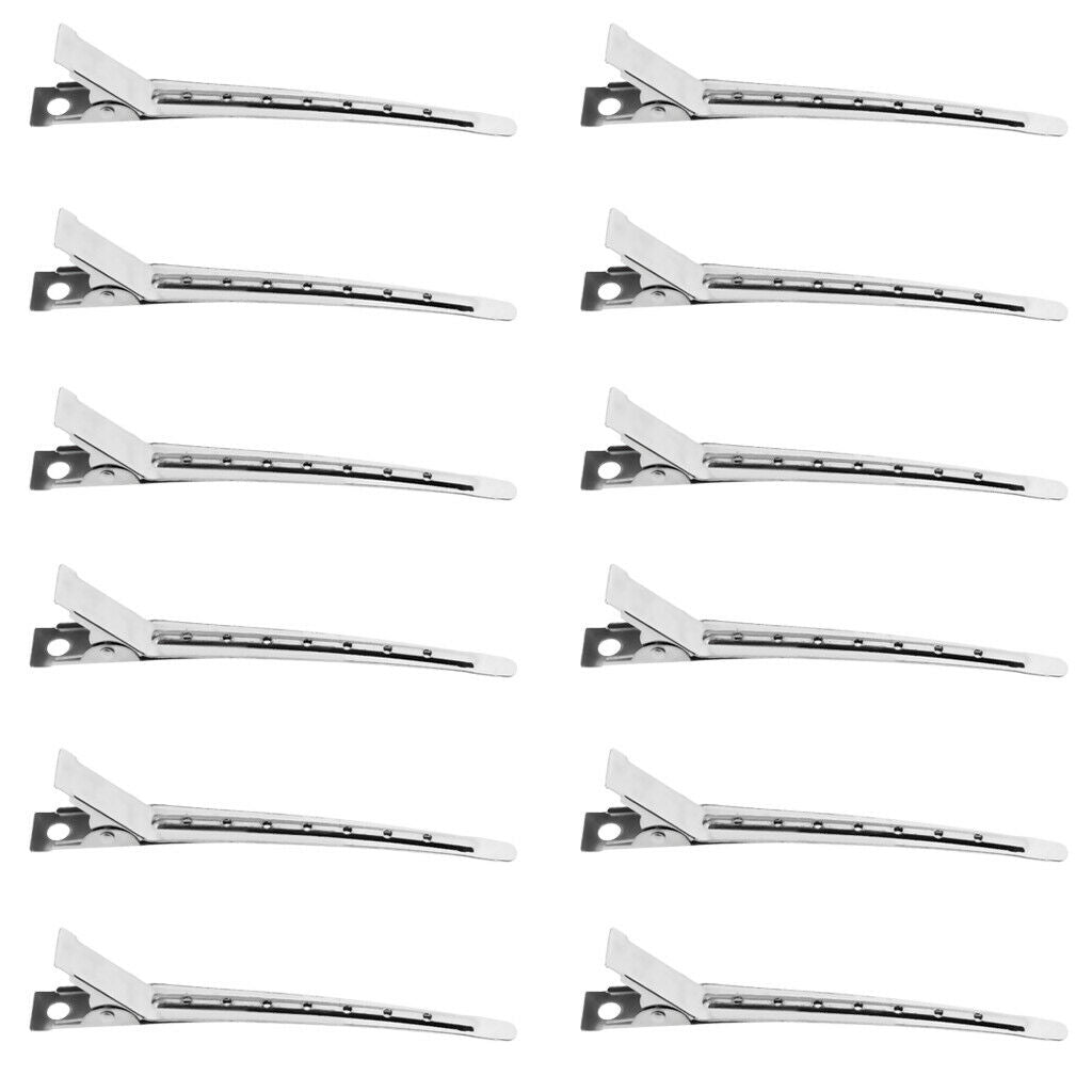 12x Stainless Steel Rustproof Fixing Curl Clips Clamps Accessories 3.5''