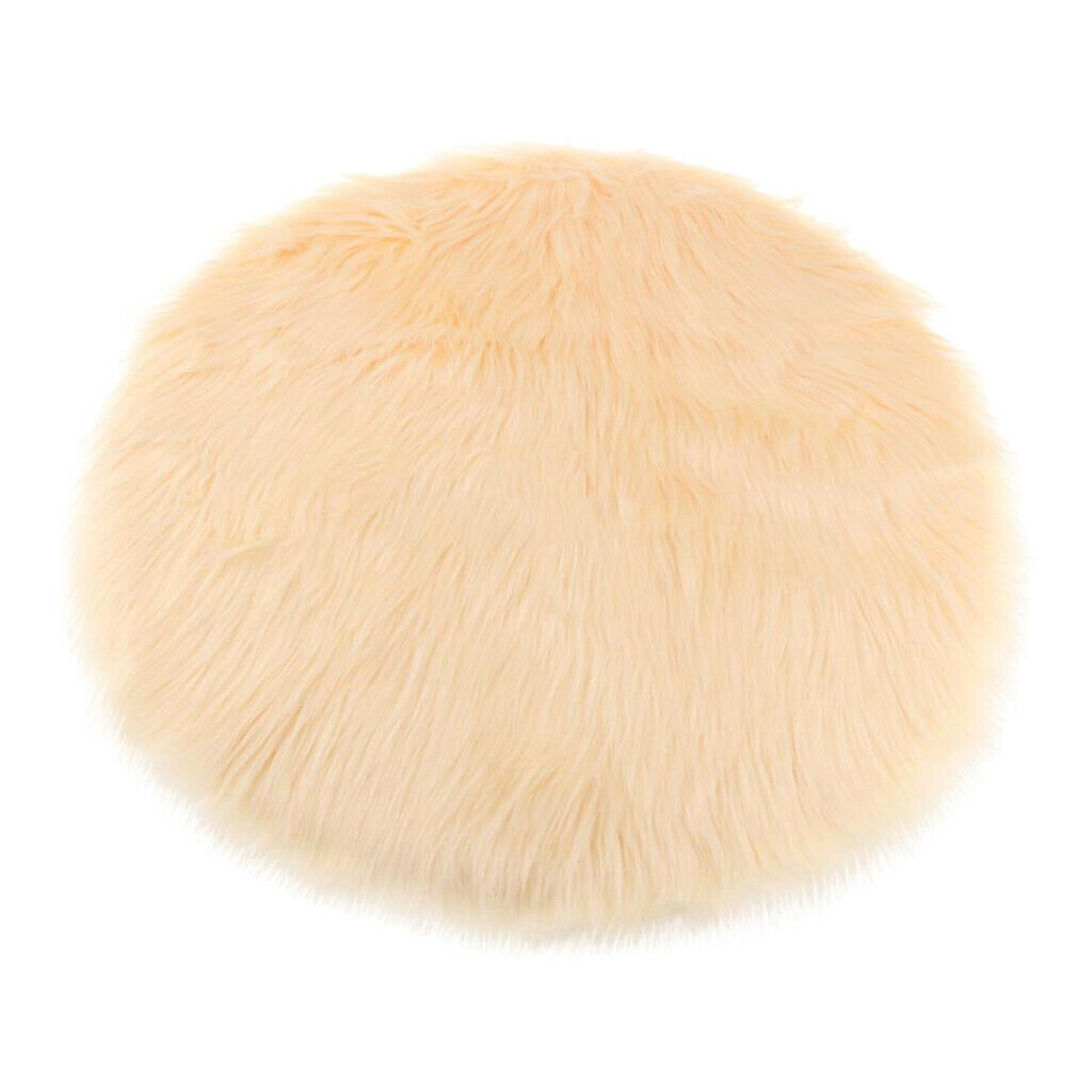 Artificial Sheepskin Car Seat Pad Cushion Mat Pad Fleece Carpet 12inch