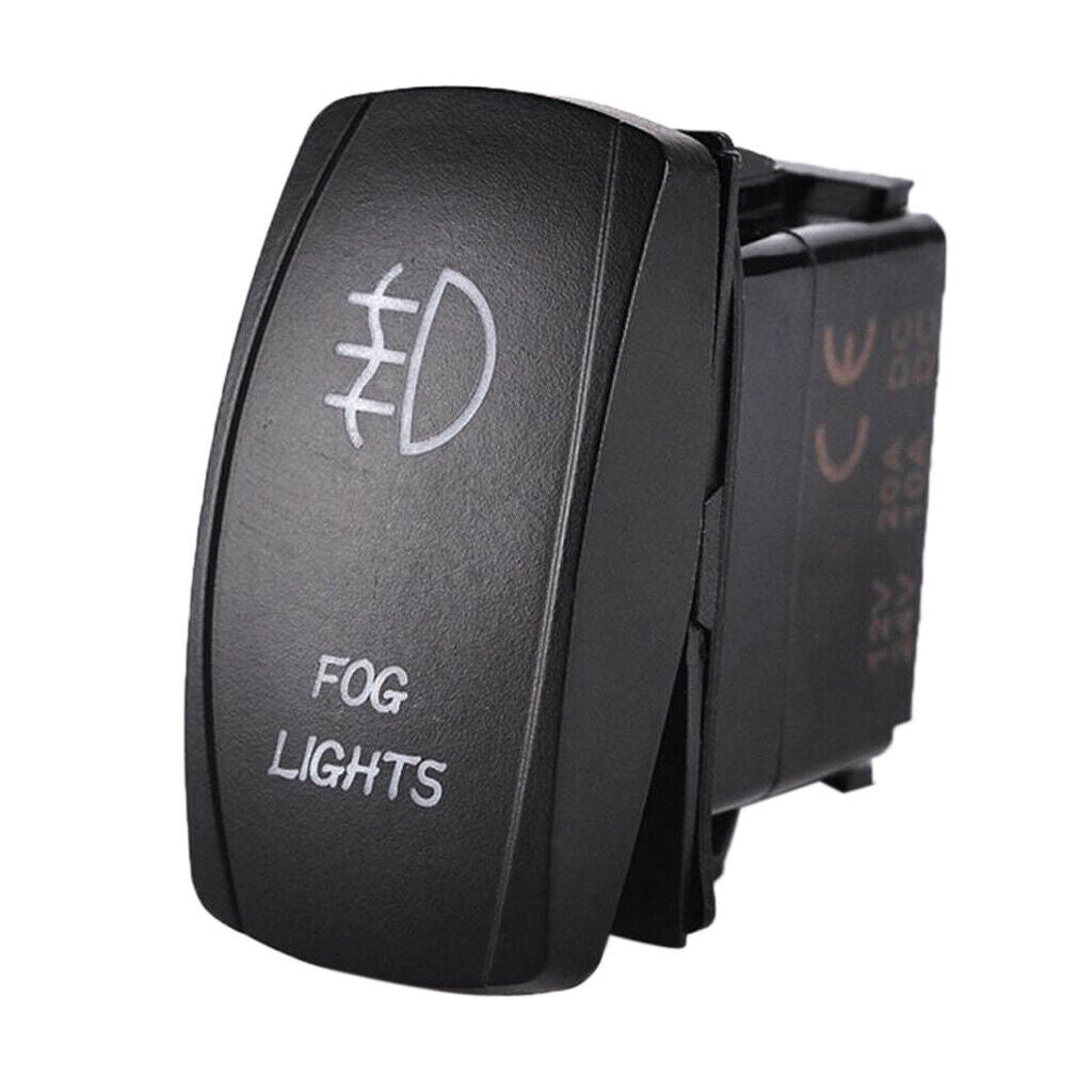 Universal Car Boat Marine Van Blue LED illuminated Rocker SPST Switch ON OFF