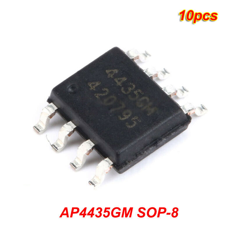 10pcs SMD Transistor AP4435GM SOP-8 P channel 30V 9A MOSFET Field effect