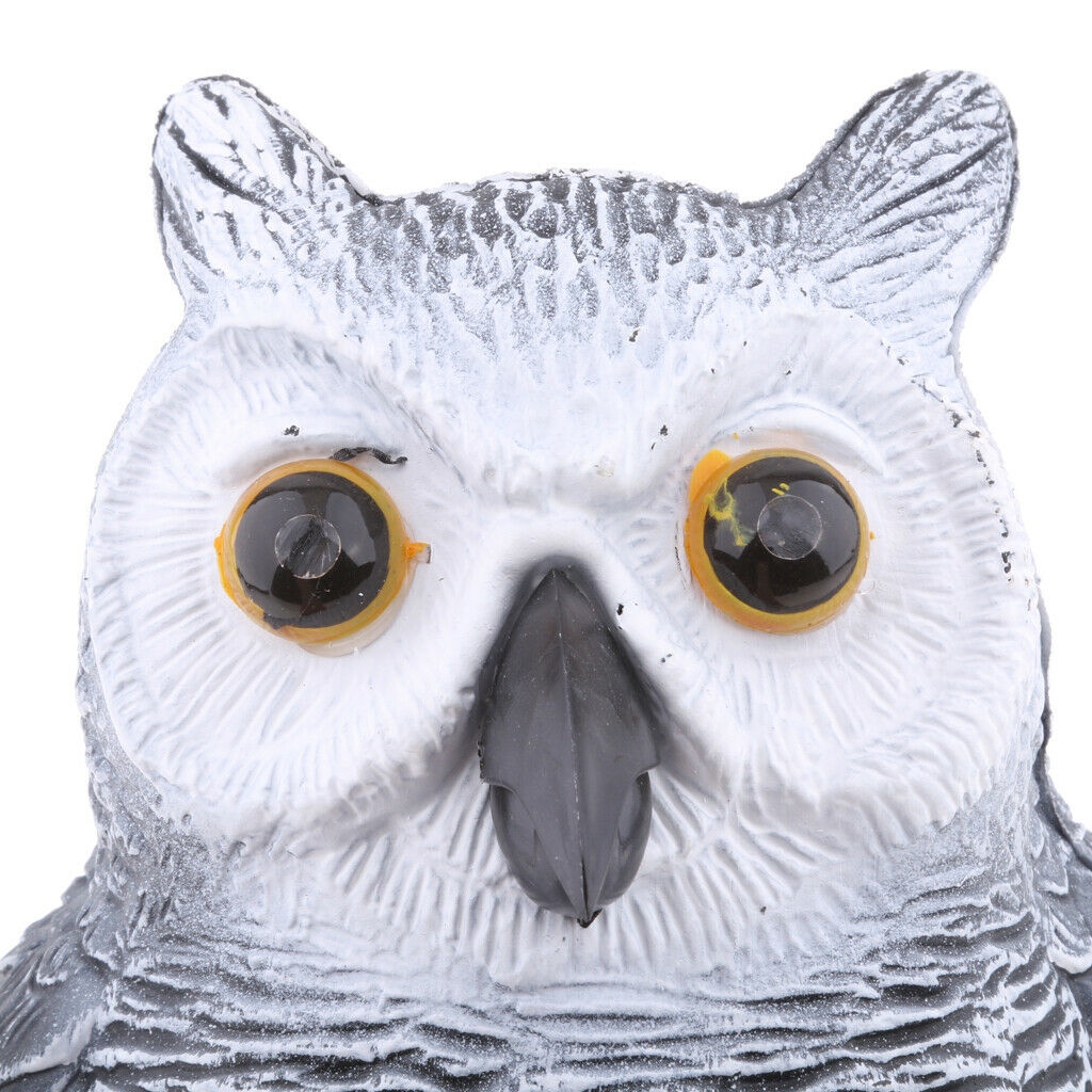 Owl Decoy Glowing Eyes Scarecrow farm / Garden Defense Owl Yard Protector Bird
