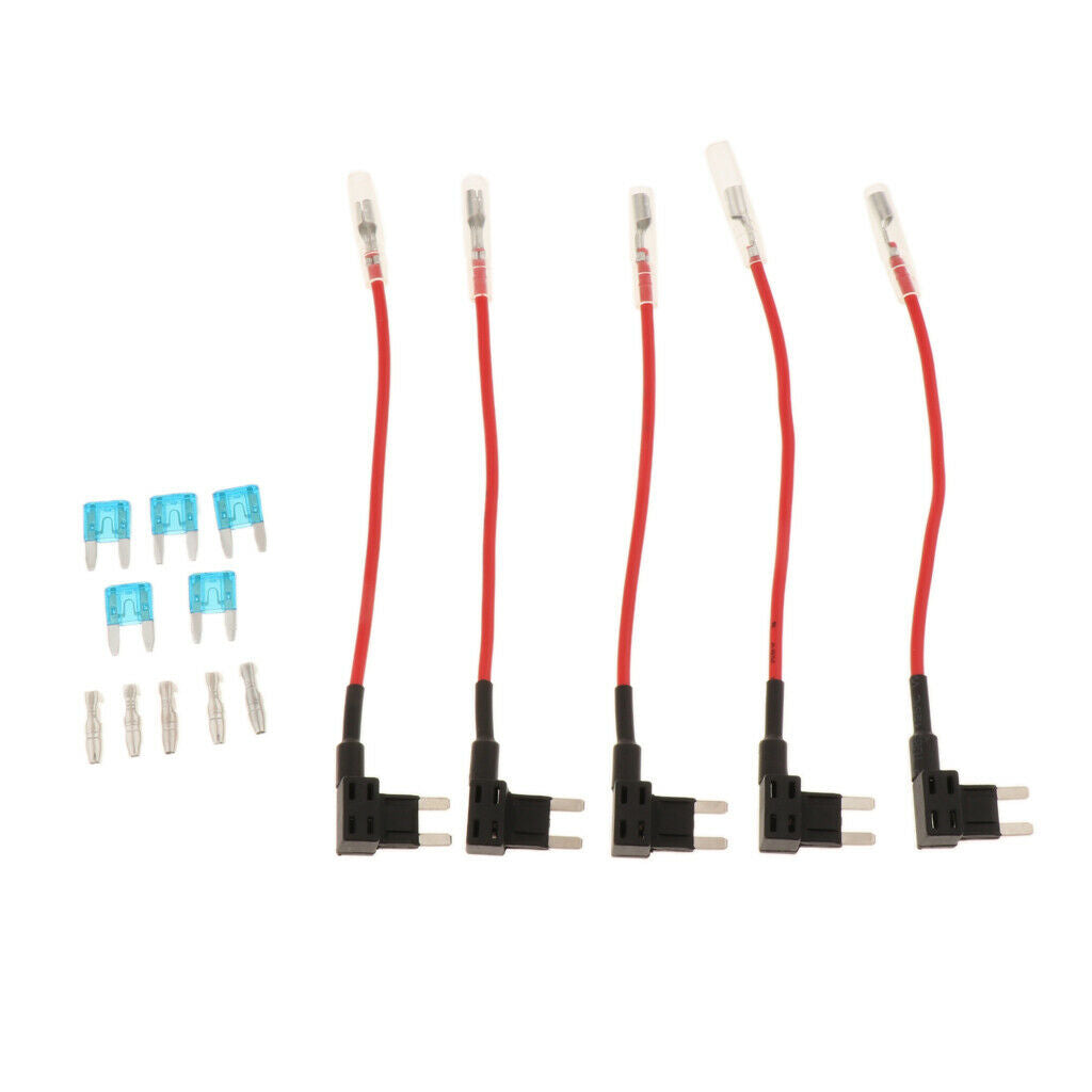 5PCS 12V Automotive Car Add A Circuit Fuse TAP Adapter Mini ATM APM Blade Fuse