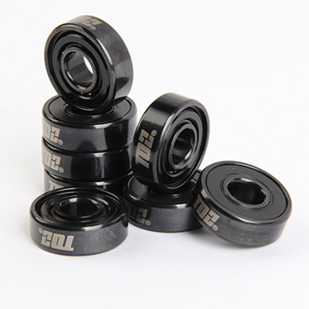Premium Inline Skate Bearings, Roller Skate Bearings, 608 (pack of 8) with