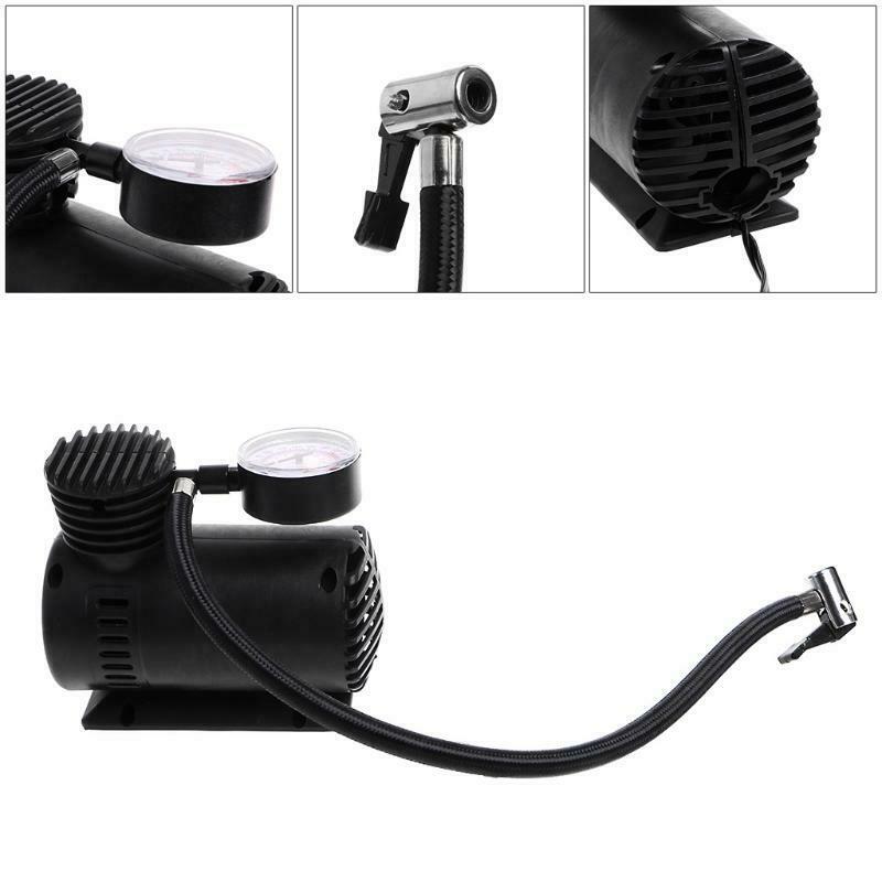 300 PSI 12V Car Portable Mini Air Compressor Electric Tire Inflator Pump w/Gauge
