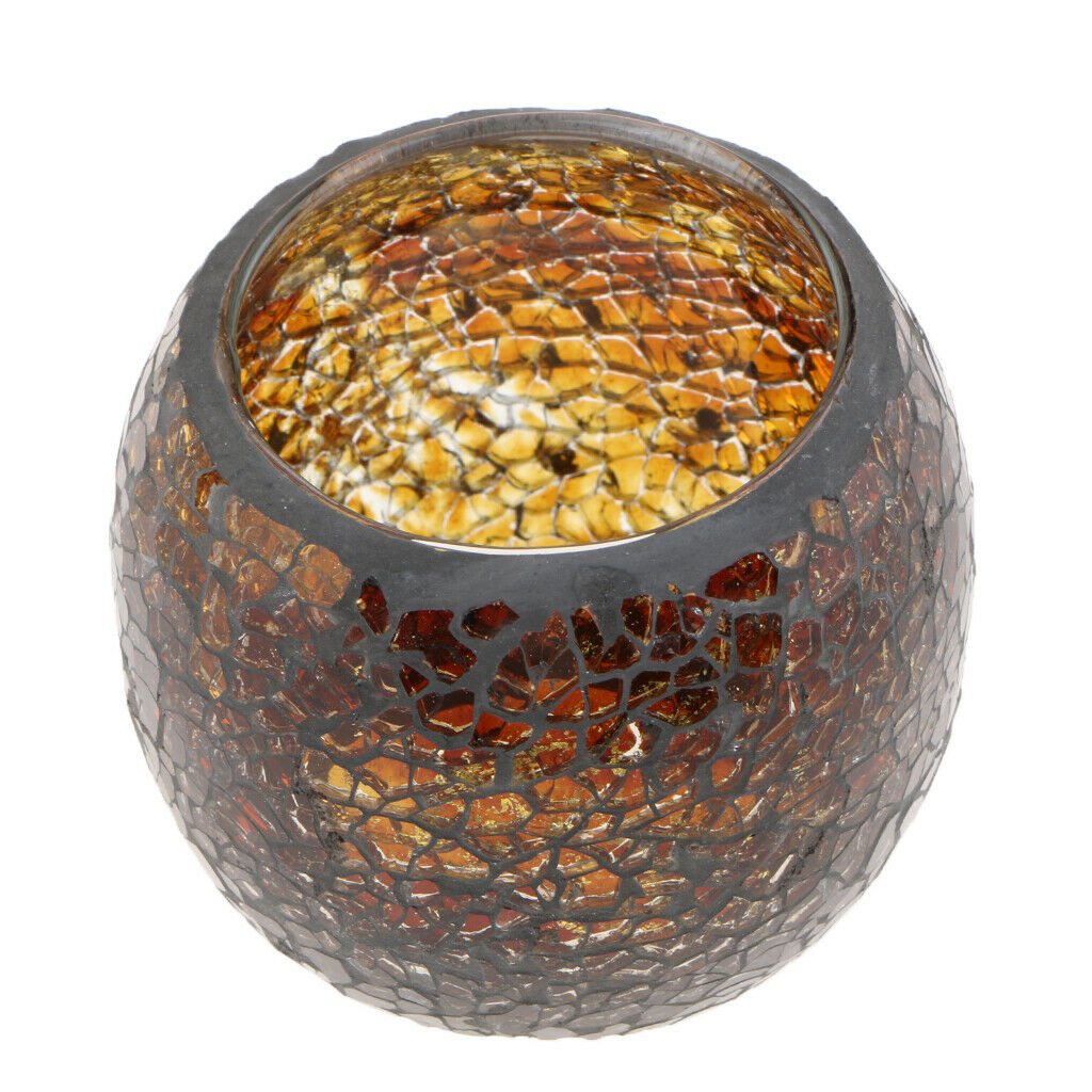 Wedding Festive Parties Events Decor Mosaic Glass Mood Light Candle Holder