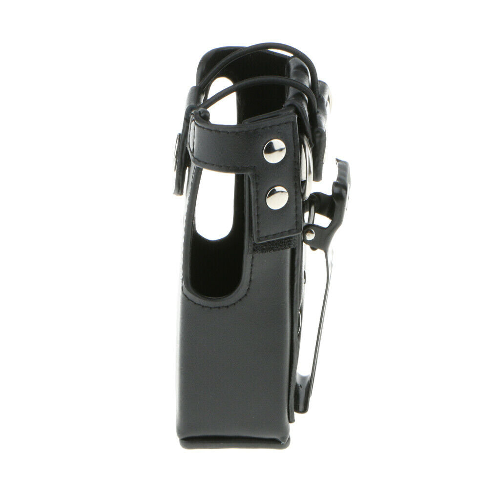 Walkie-Talkie PU Leather Belt Pouch for  Radio GP328 GP338 GP340 GP380 PTX760