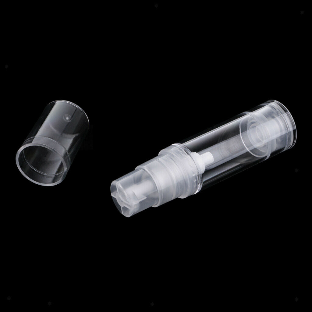 5Pcs Empty Airless Pump Bottles 5ml Travel Makeup Sample Containers Refill .