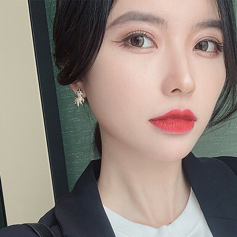 Fashion Cute Crystal Stud Earring For Women Exquisite Wedding Jewelry Gif.l8