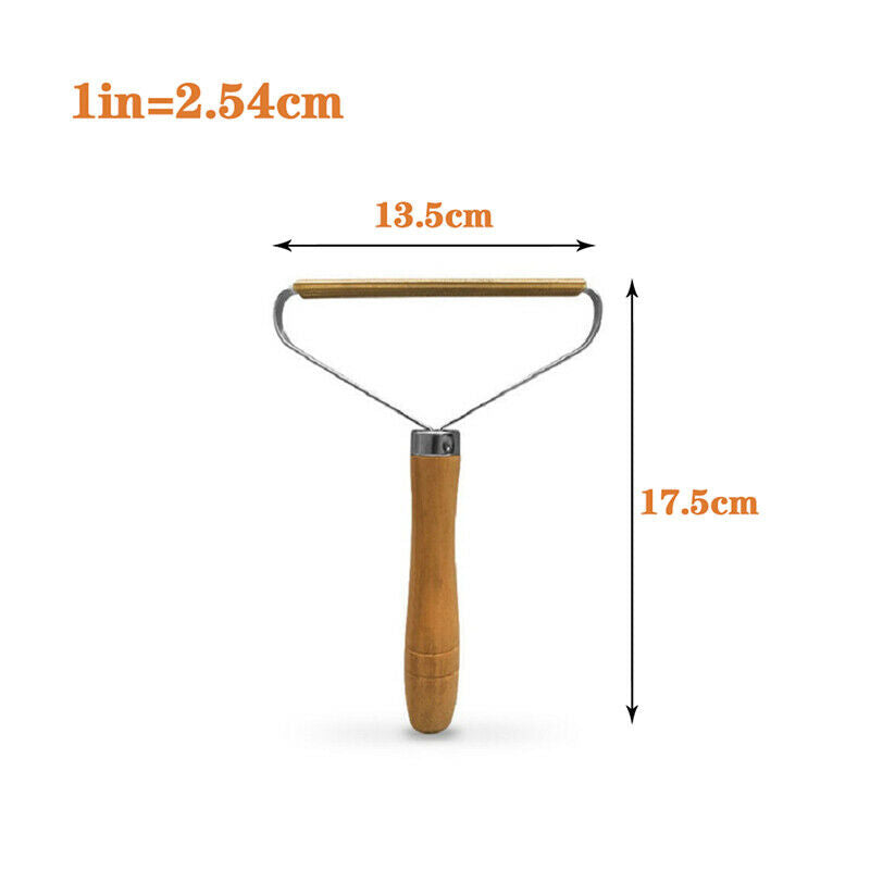 Portable woolen Coat Lint Remover cloths â€‹fuzz fabric shaver roll wooden brusFCA