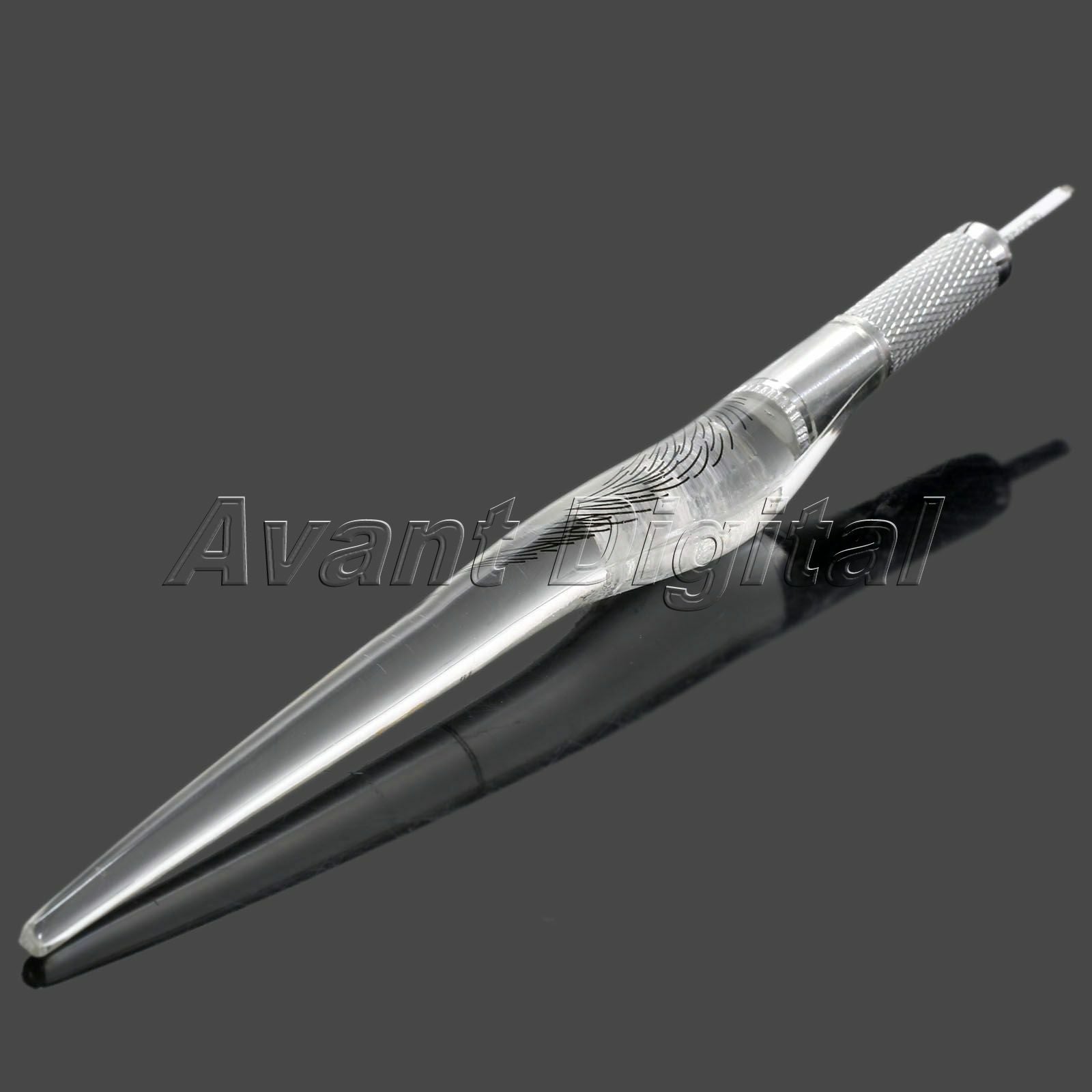 50X Permanent makeup 9 Curved Blade Needle for Eyebrow lip and Gift Tattoo pen