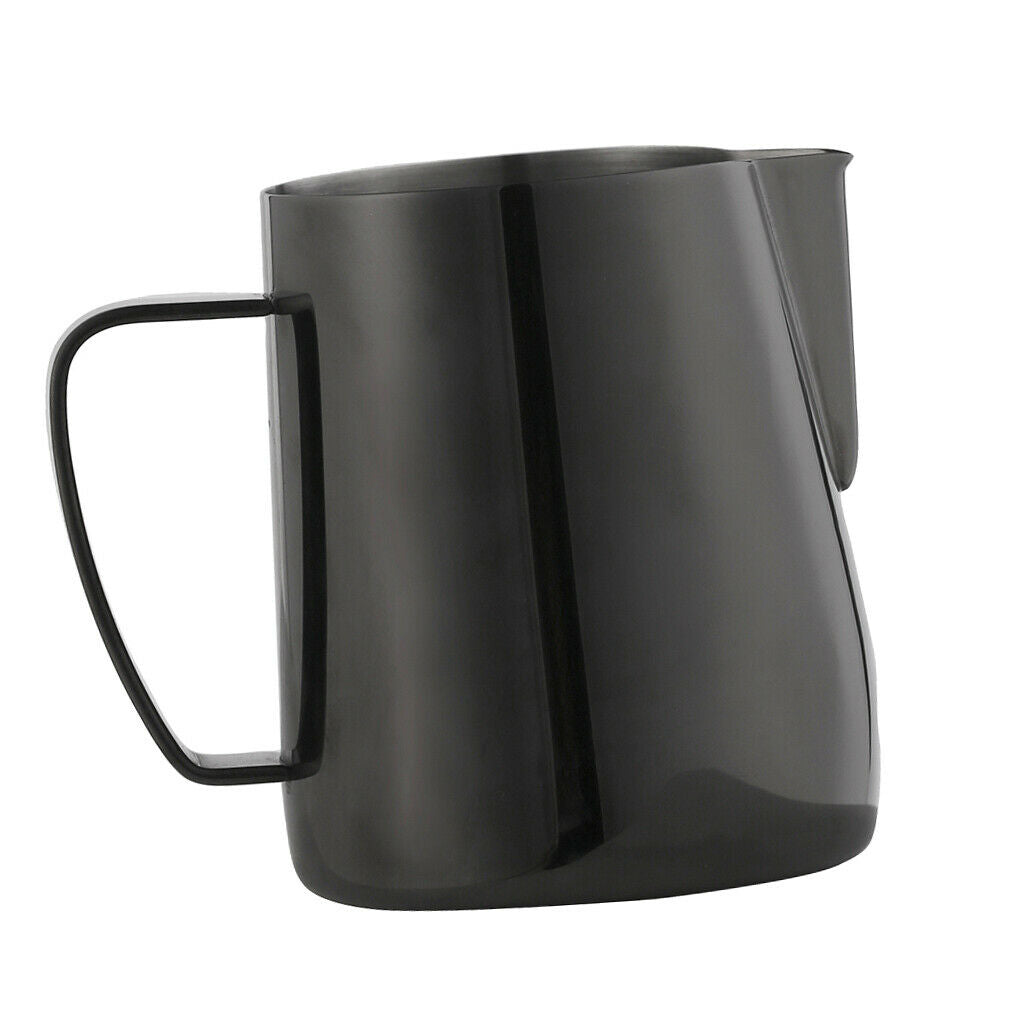 Set of 2 Milk Frothing Pitcher, Stainless Steel Frothing Cup - Perfect for Home