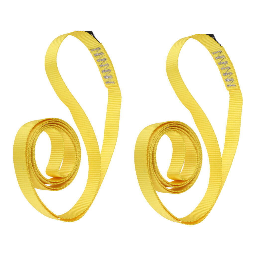 2pcs   35KN   Safety   Rock   Climbing   Sling   Webbing   Rope   Strap   Cord
