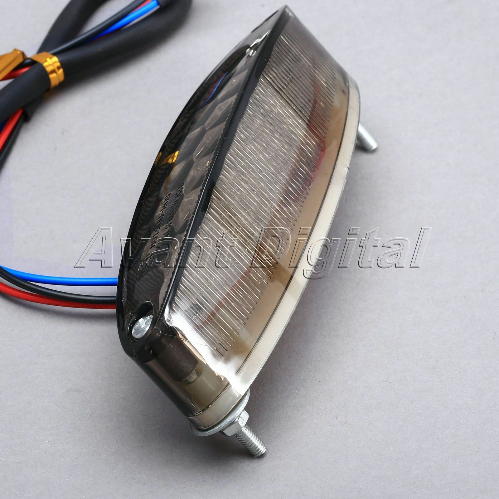 12V Motorcycle Bike Tail Light ATV 28 LED  Brake Stop License  Plate Light Smoke