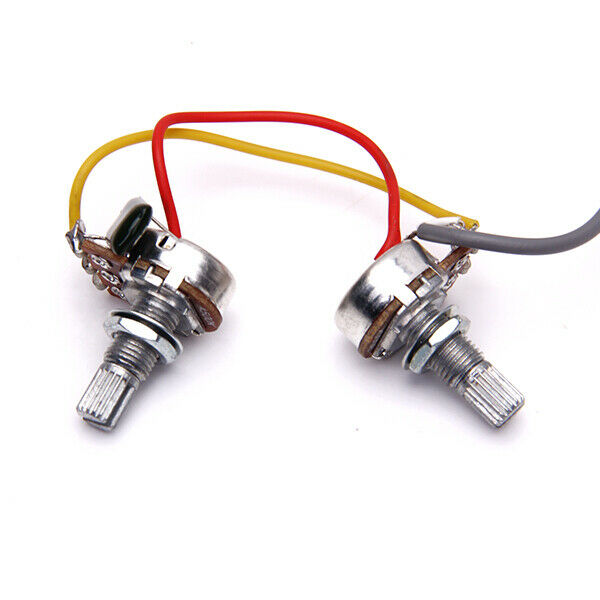 Electric Guitar Wiring Harness Volume Tone A500K B500K Potentiometer 2A683J