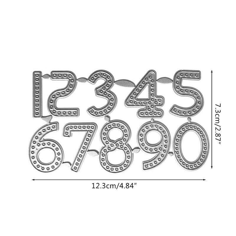 Number 0 to 9 Carbon Steel Cutting Dies DIY Scrapbooking Photo Album Embossing