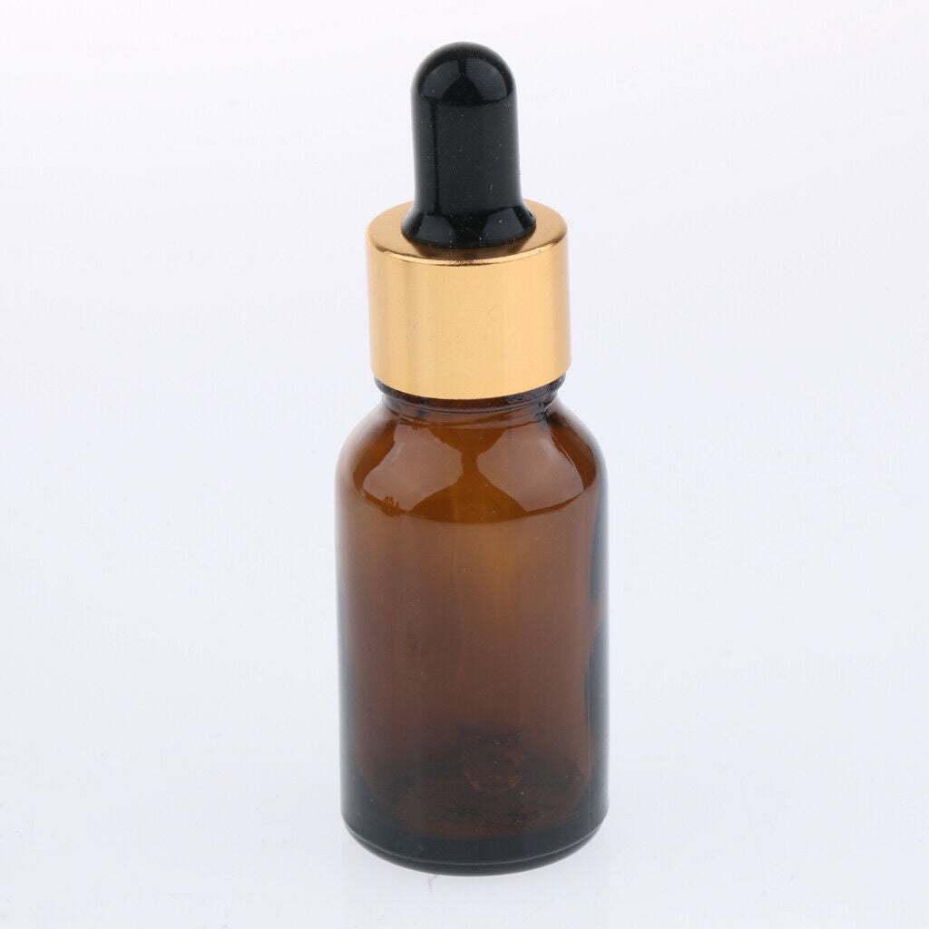 6x Empty Dropper Bottles Refillable Essential Oil Cosmetic Jar Canning 20ml