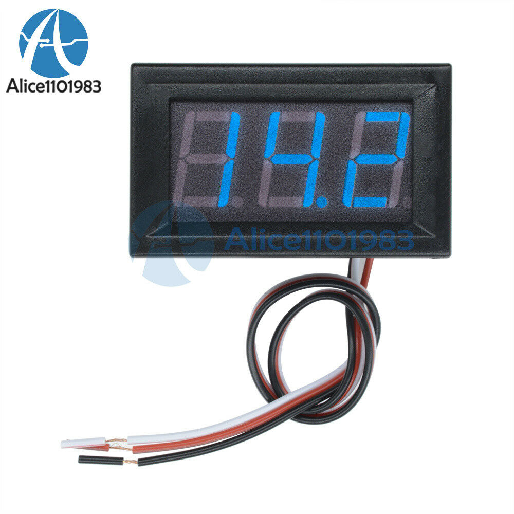 0.56" DC 5~30V LED Digital Accurate Meter 3 Wire Blue Voltmeter Voltage Panel