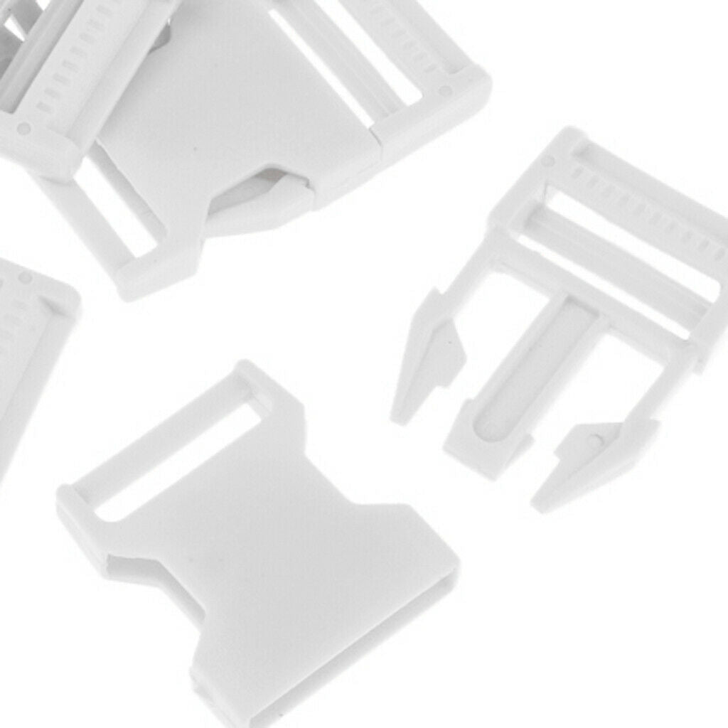 10pcs Plastic Side Release Buckle Backpack Straps Webbing Connect Clips Outdoors