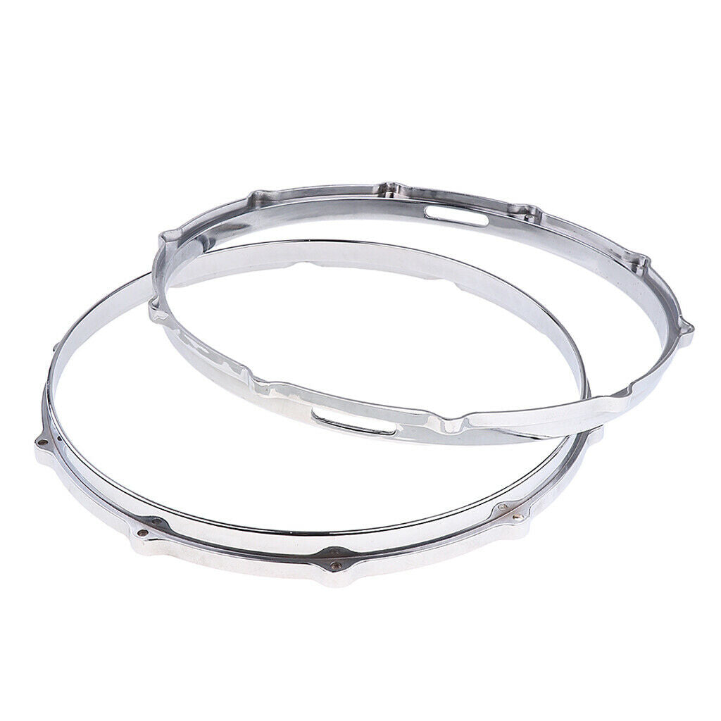 2pcs 14 Inch Snare Drum Plating Hoop Ring for Percussion Parts Accessories