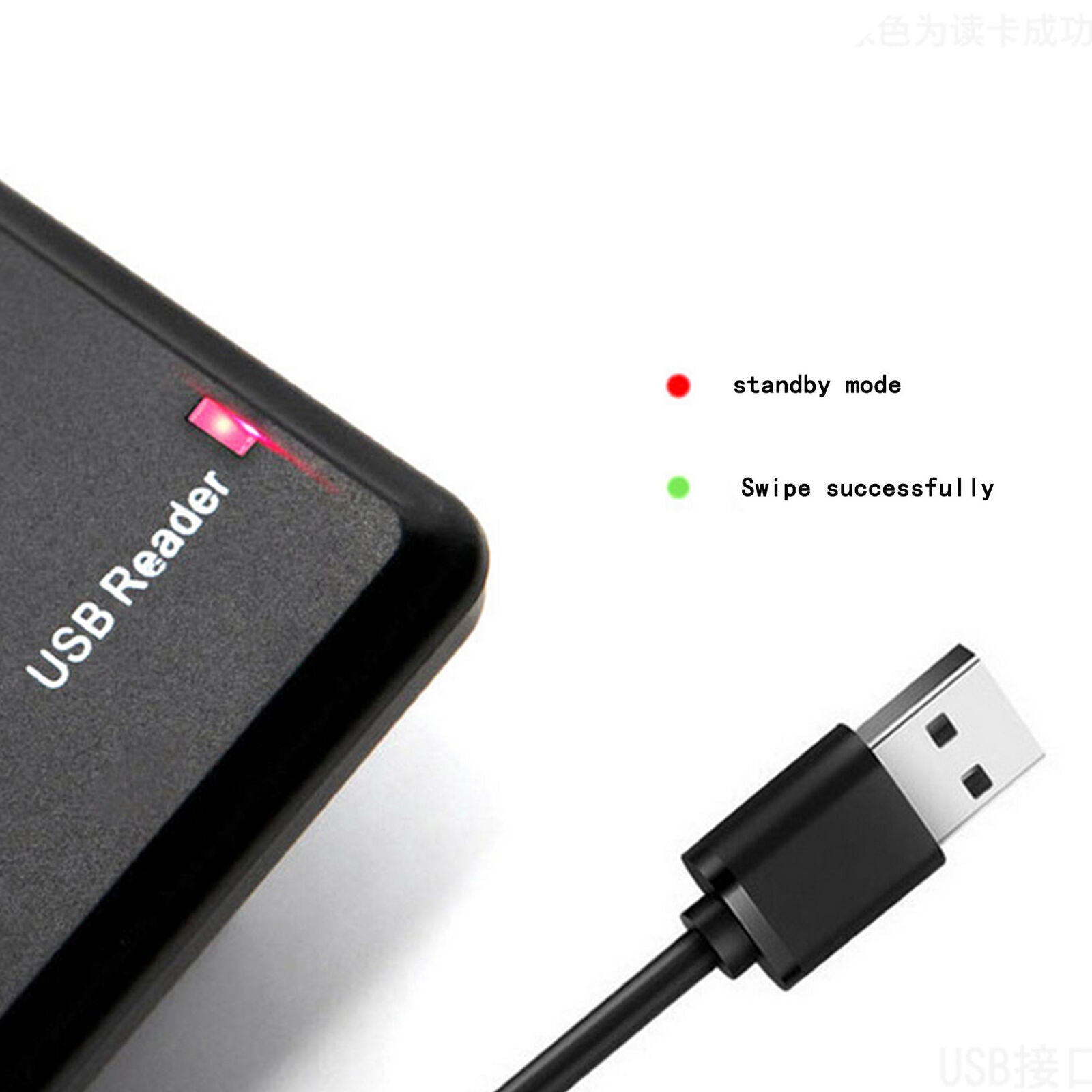 Smart USB ID EM4100 Card Reader Writer 125khz Plug and Play for PC Windows