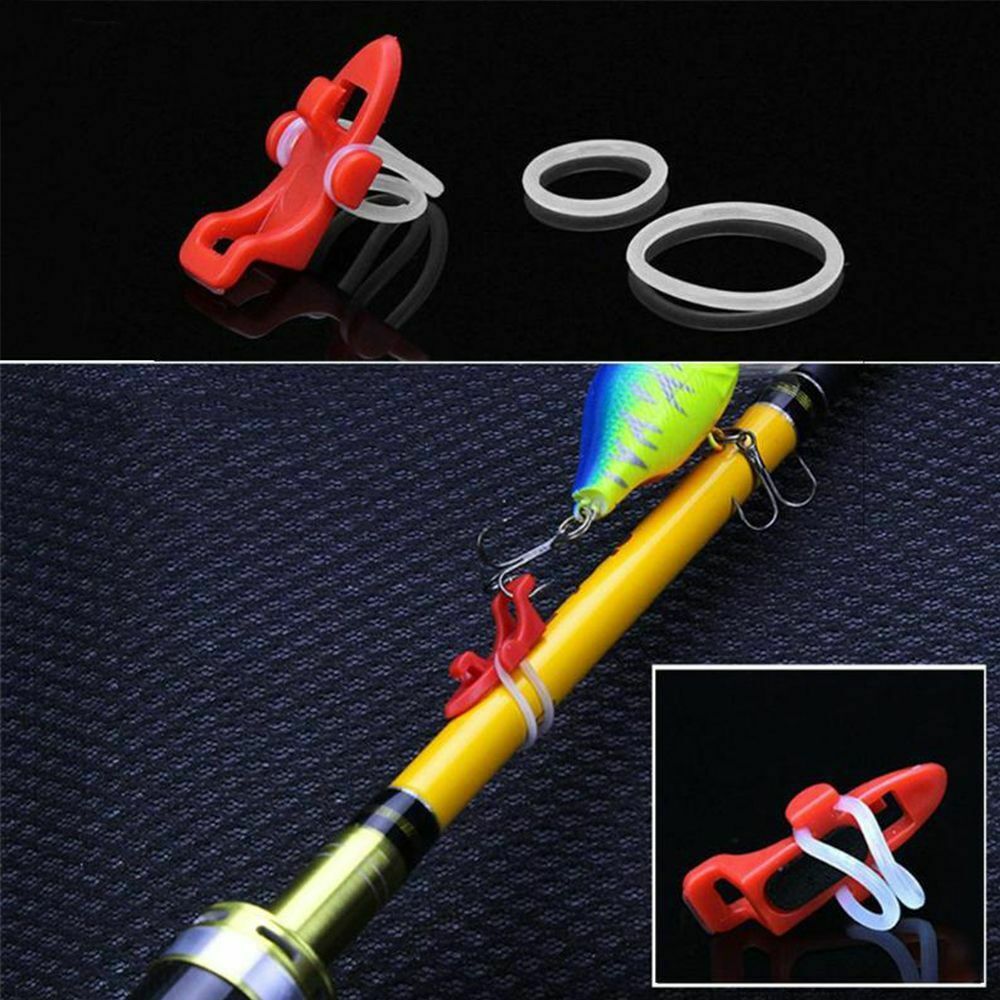 Quality 3 Rubber Rings Jig Lures Holders Fishing Gear Safe Hanger Fishingrod