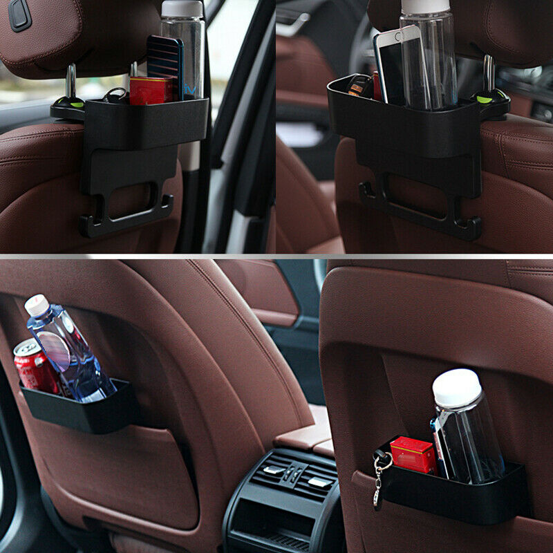 1PC Car SUV Seat Back Crevice Cup Holder Case Water Drink Food Phone Storage Box