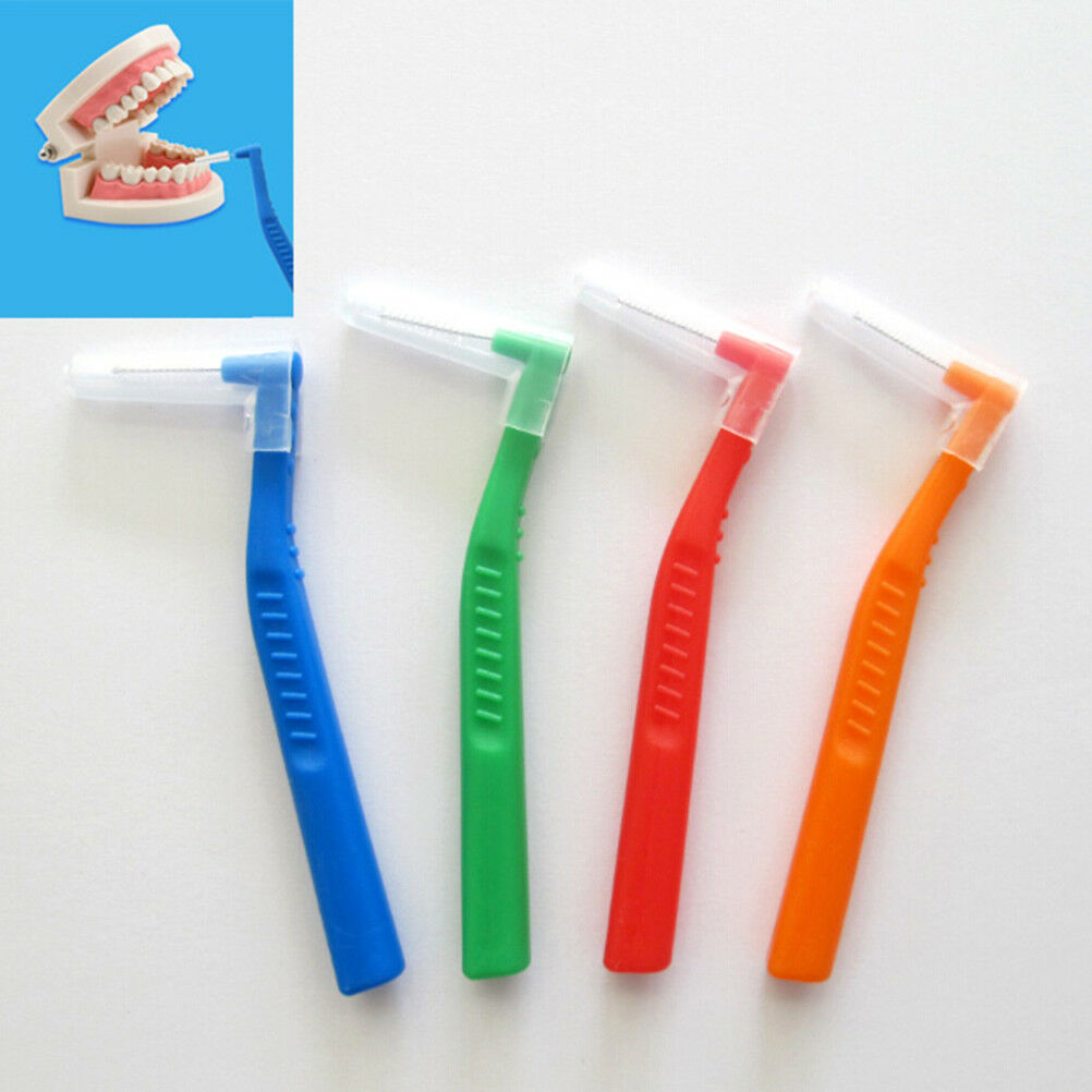 5x L shaped interdental brush toothbrushes soft dental interdental oral car XC