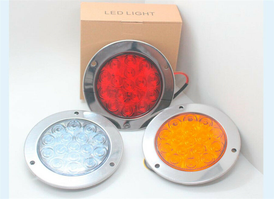 12-24V White LED Car Truck Trailer Tail Light Back-up Reverse Lamp Universal
