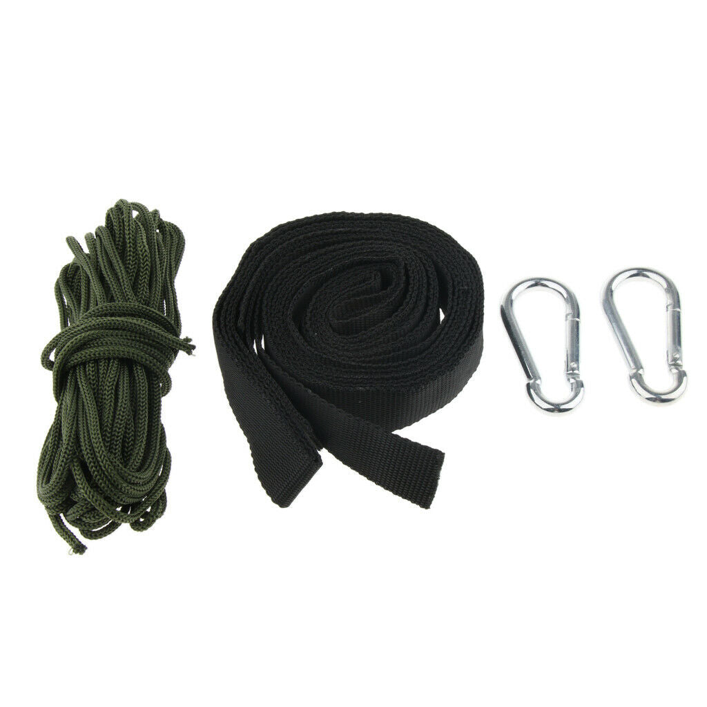 Heavy Duty Hammock Hanging Straps Ropes With Carabiners