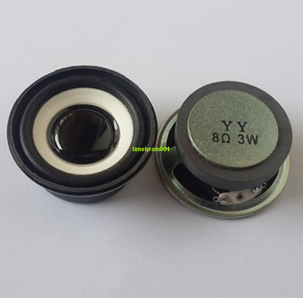 2pcs Round 57mm 8ohm 8Ω 3W speaker Loudspeaker Foam edge White pots Stereo Horns