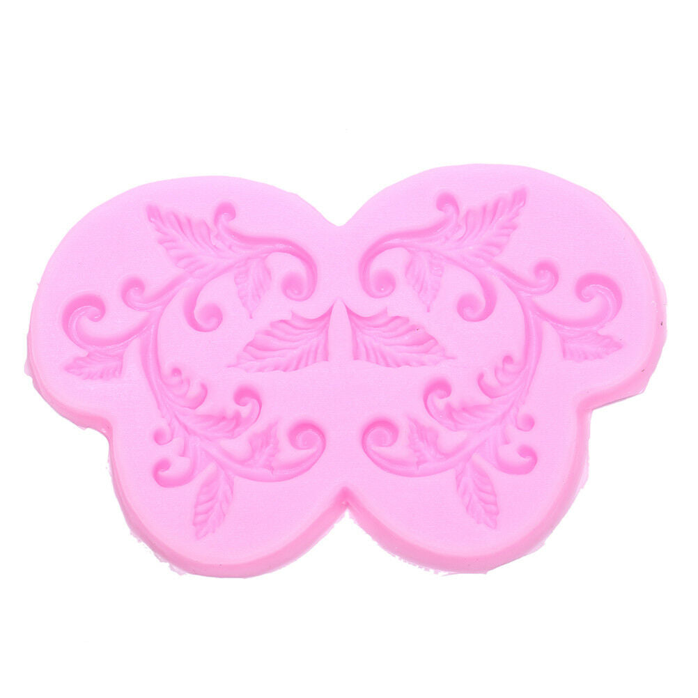DIY Cake Border Silicone Mold Flower Vine Fondant Cake Decor Baking Mould.l8