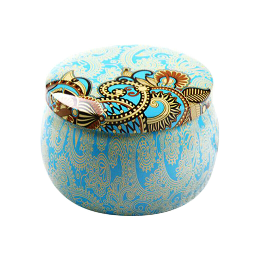 2 PCS/Set Tinplate Box Cookies Candy Storage Jar for Christmas Wrapping Gift
