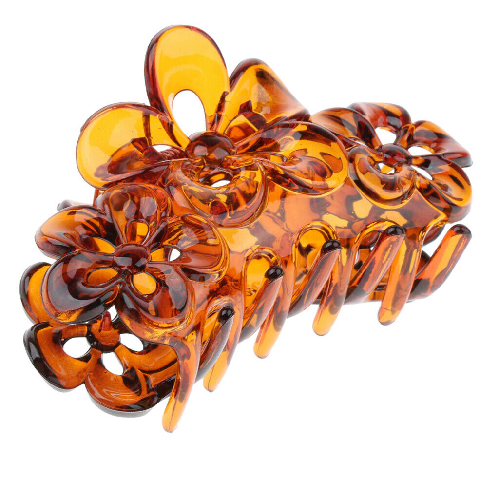 Large Hair Claw Clip Clamp for Women Salon Hairdressing Home Bathing Coffee