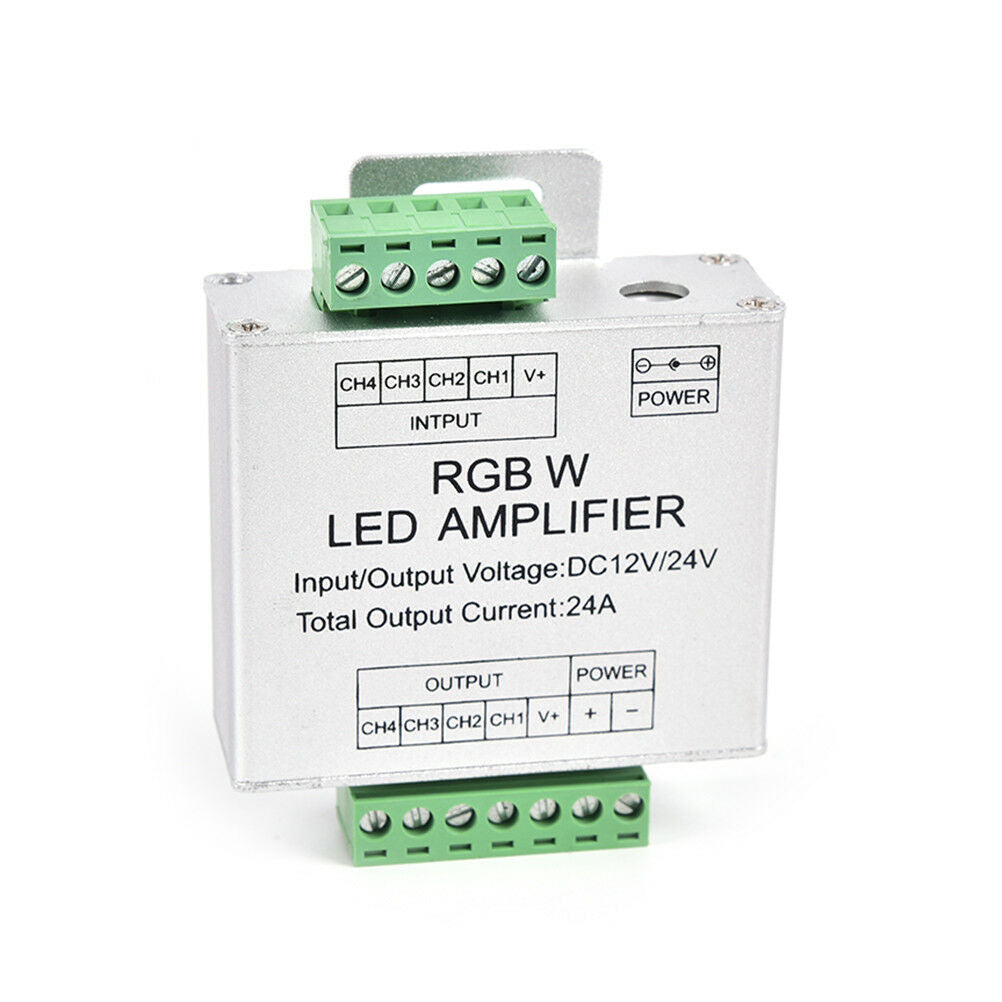 LED RGBW Amplifier DC12 - 24V 24A Output RGBW/RGB LED Strip Power Controller  SJ