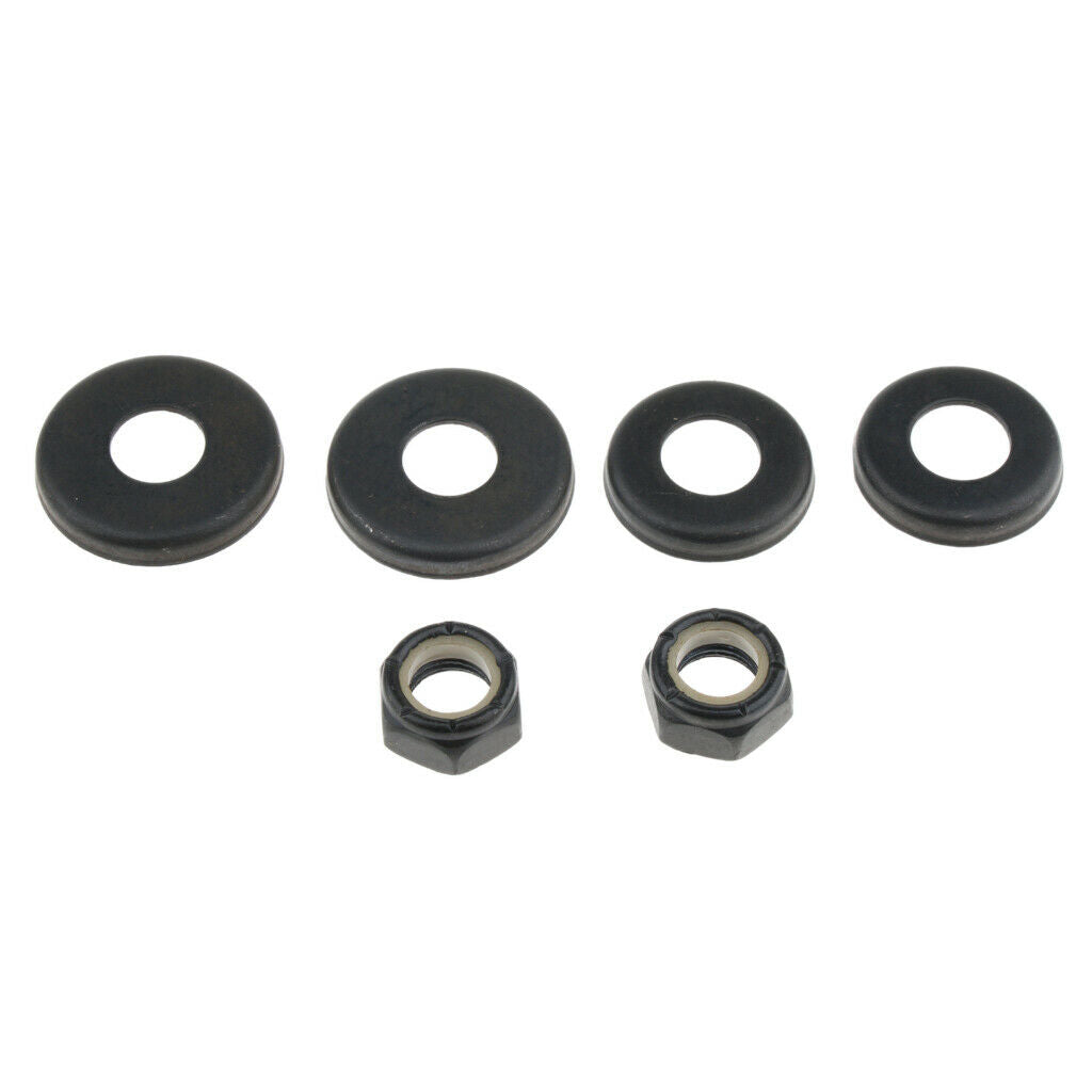 5X 4pcs Replacement Longboard / Skateboard Bushings Washers Cup with Nuts Black