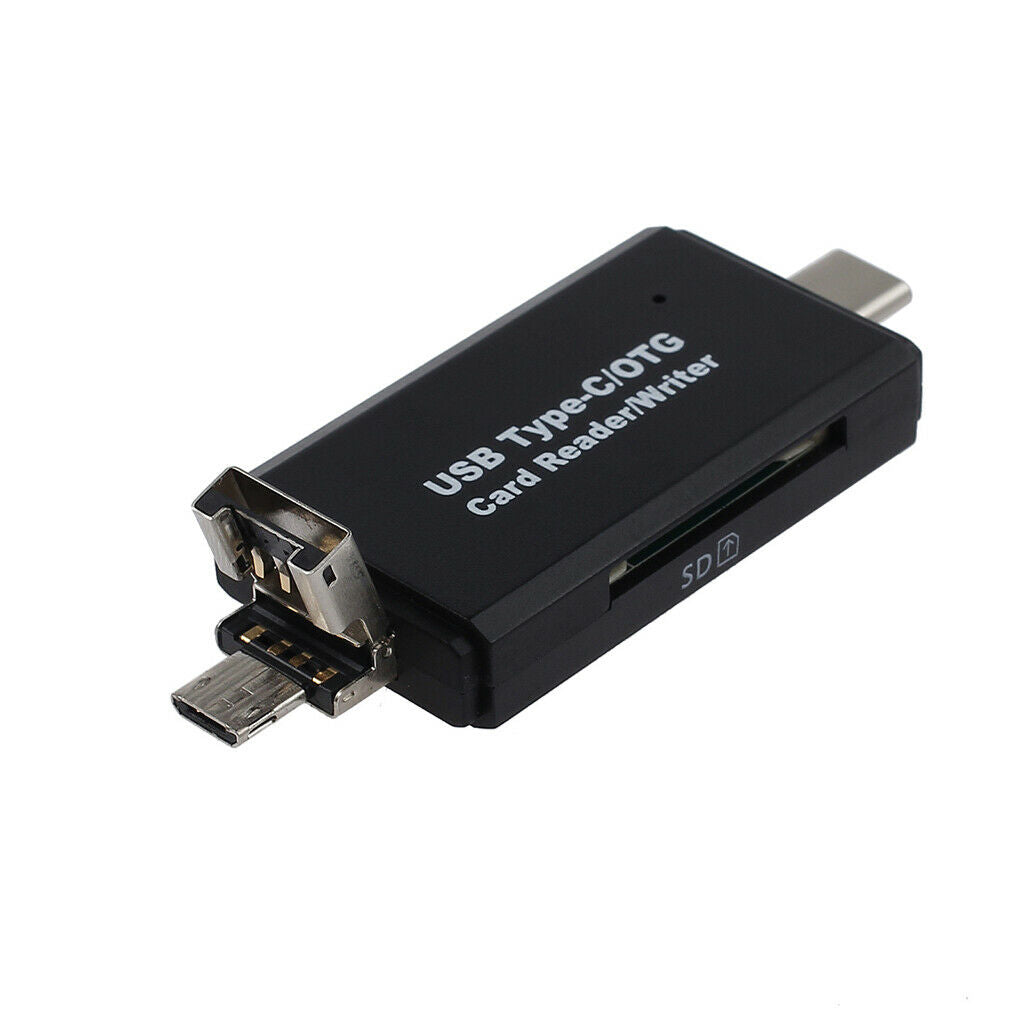 Micro USB OTG to USB 2.0 Adapter SD/Micro SD Card Reader &USB M for Phone PC