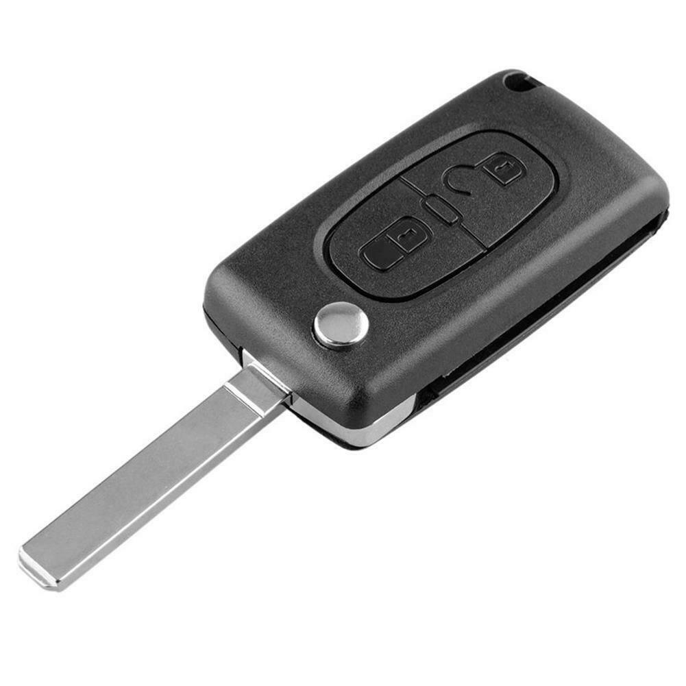 433MHz ID46 Chip 2 Button Folding Remote Key Fob for Peugeot 207 307 308 @