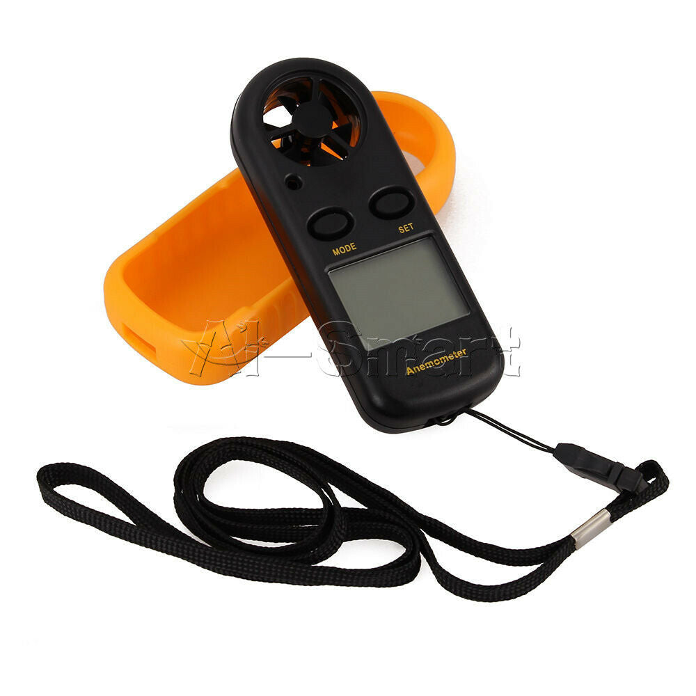 Digital LCD Handheld Anemometer Wind Speed Gauge Meter NTC Thermomoter