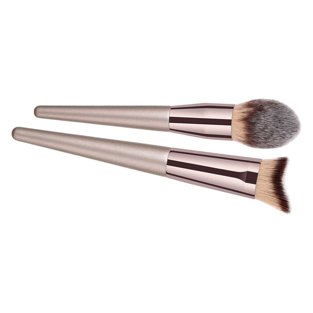 Set of 2 Soft Setting Powder Blusher Concealer Brush Cosmetic Makeup Beauty