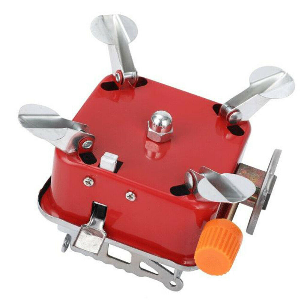 Square Camping Gas Stove Cookout Folding Butane Burner  Travel Stove