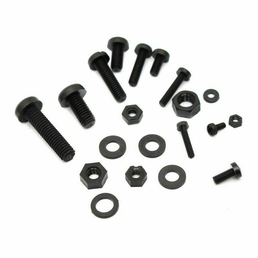 150Pc M2 M2.5 M3 M4 M5 Nylon Hex Screw Bolt Nut Standoff Spacer Box Set Black