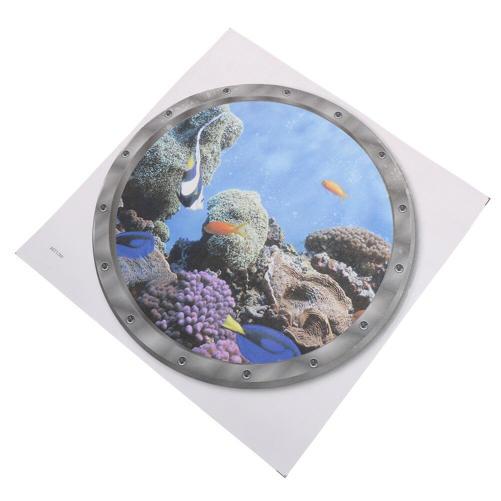 Underwater Fish Wall Stickers for Washing Machine Decor Bathroom Deca.l8