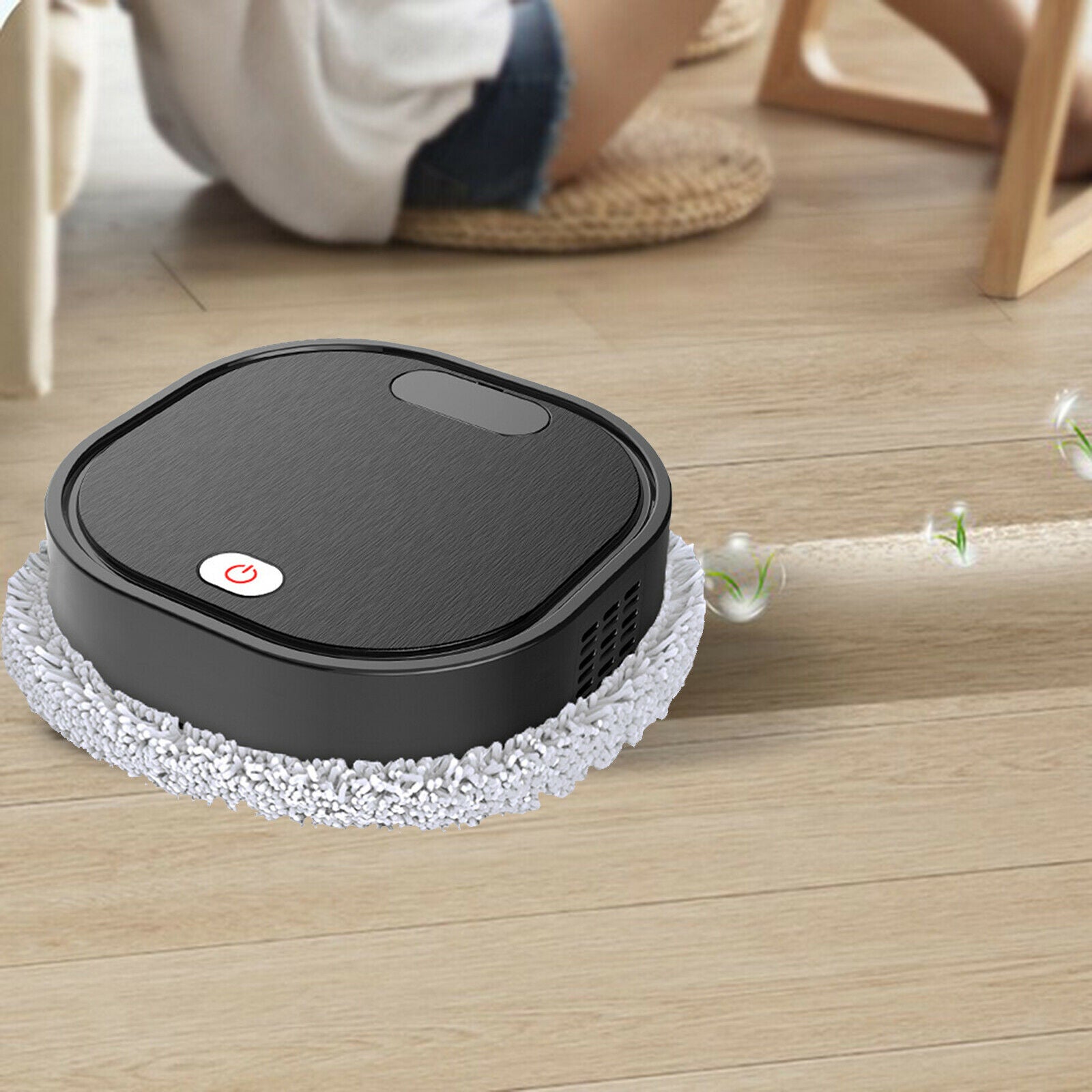 Smart Robot Vacuum Cleaner Tile Floor Mop Sweeper Rechargeable for Pet Hair