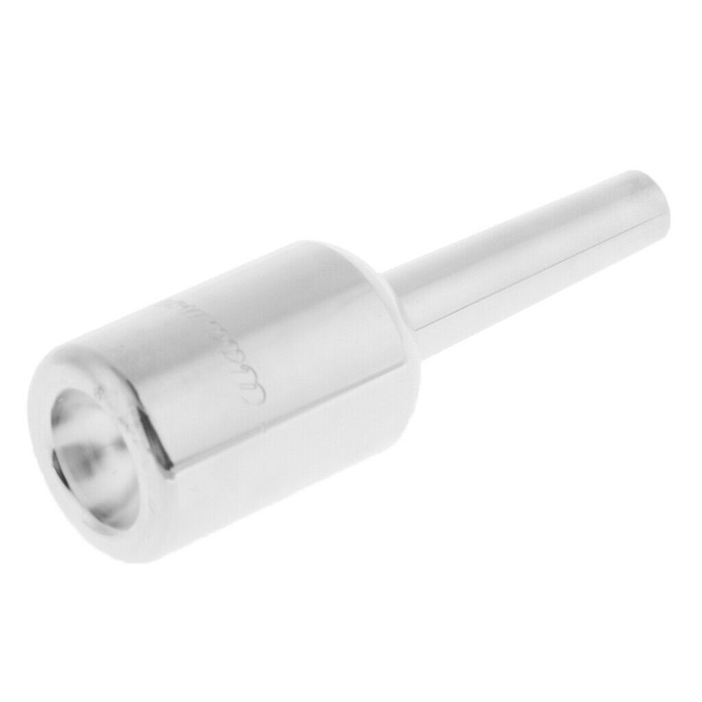 Brass Trumpet Mouthpiece,Sliver Booster Plated Trumpet Mouthpiece,86mm Length
