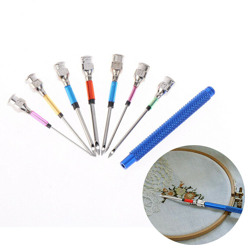 9pcs Embroidery Stitching Punch Needles Handmade Punch Needles DIY Sewing.l8