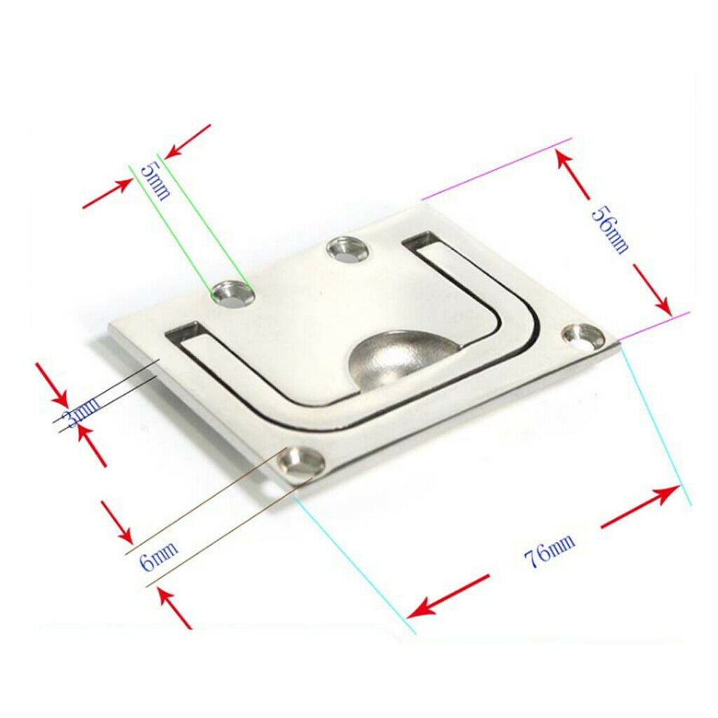 Inlet Handle Boat Locker Boat Hatch Latch Lock Flush