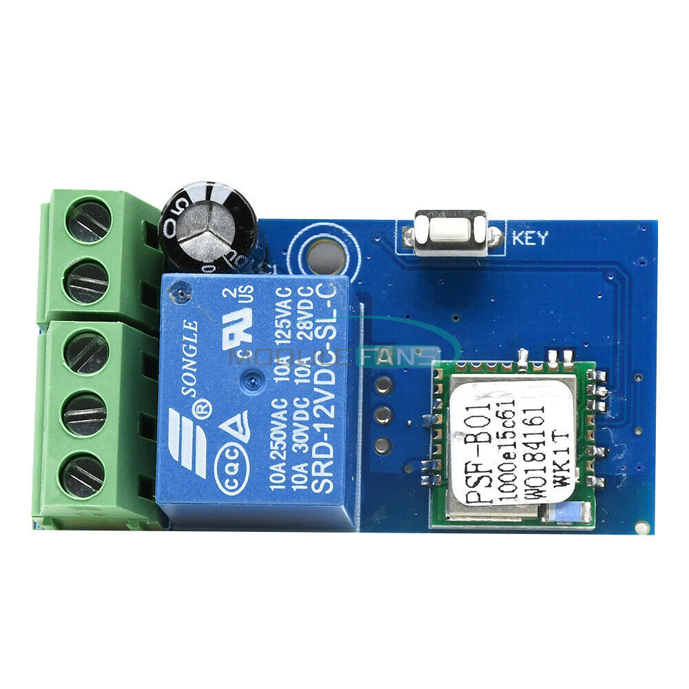 Wifi Relay Module Wireless Relay Switch Jog Mode Low Power DC 12V 5.2x2.8x2cm