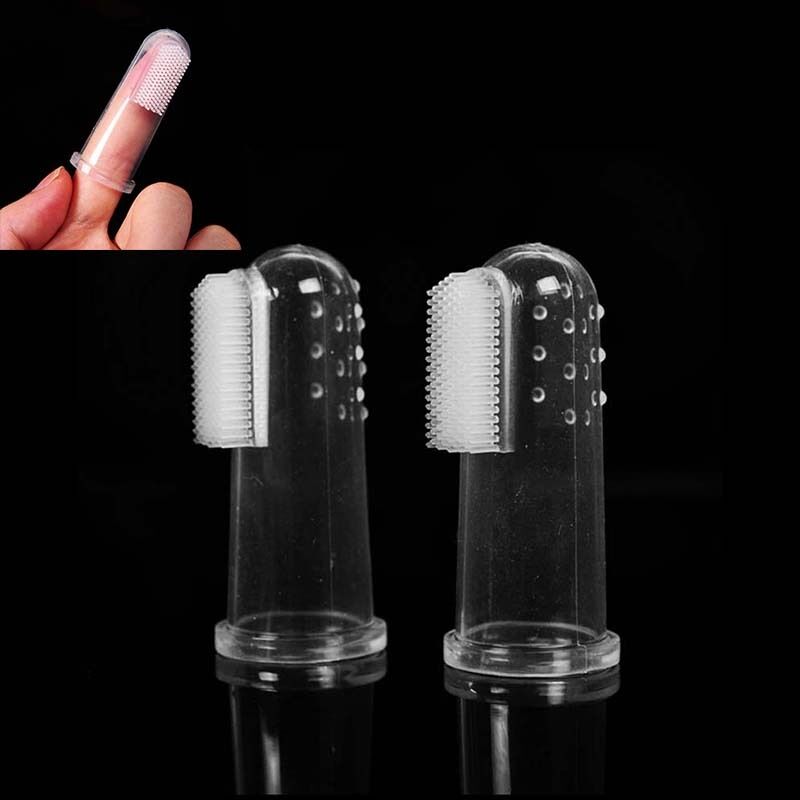 2x Best Dog Soft Finger Toothbrush Pet Oral Dental Brush Reduce Plaque Tar.l8