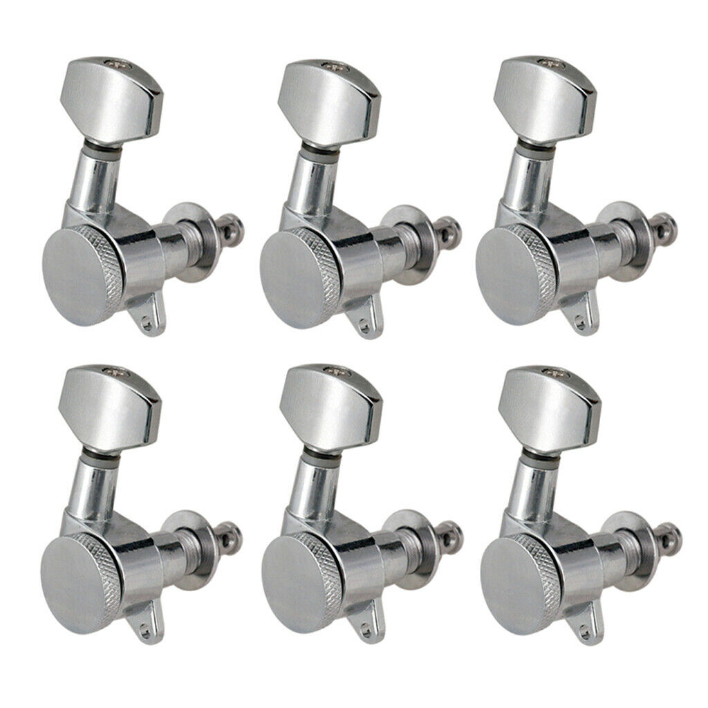 6R Guitar Metal Locking String Tuners Guitar Machine Head Parts Accessory
